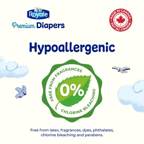 Royale Premium Disposable Baby Diapers Super Pack Size 1 96 Count