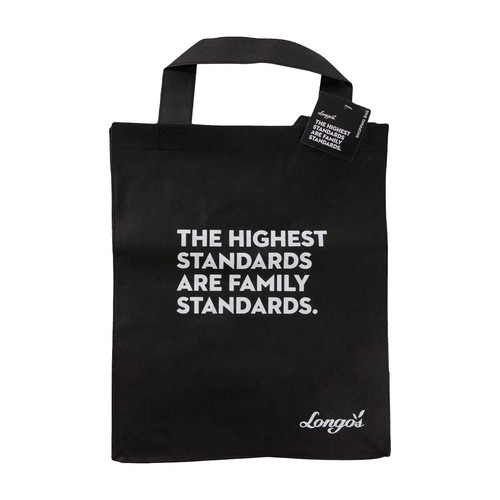 Longo's Reusable Bag Black 1 Count