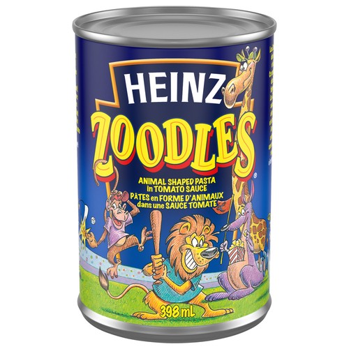Heinz Zoodles Animal Shaped Pasta With Tomato Sauce 398 ml