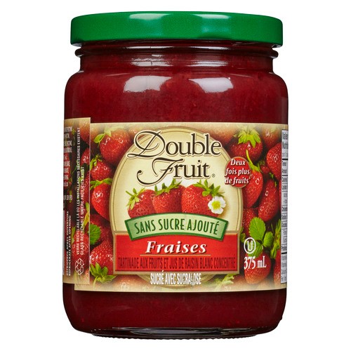 Double Fruit Reduced Sugar Jam Strawberry 375 ml