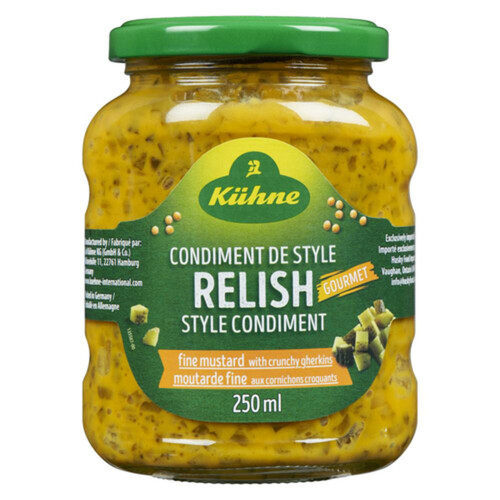 Kuehne Relish Fine Mustard 250 ml