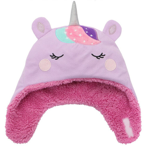 FlapJack Reversible Sherpa Hat Unicorn Small 1 Count