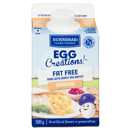 Burnbrae Farms Egg Creations Fat-Free Egg Whites Original 500 g