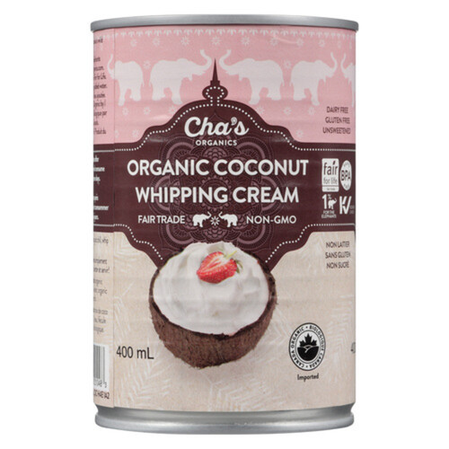 Cha's Organics Organic Whipping Cream Coconut 400 ml