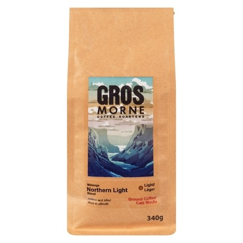 Gros Morne Coffee Roasters Ground Coffee Northern Light Blend Light 340 g