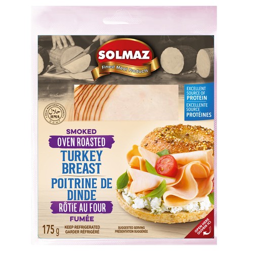 Solmaz Deli Smoked Turkey Breast Oven Roasted 175 g