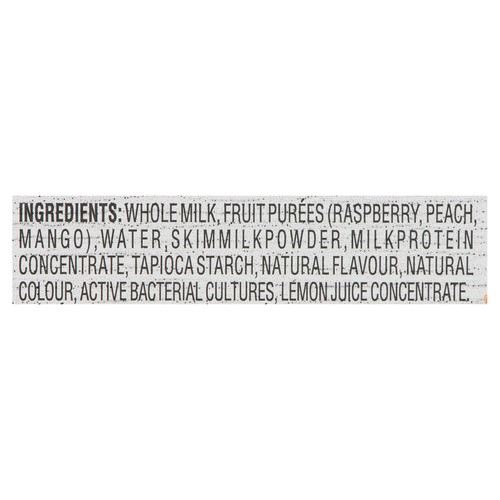 Danone Yogurt Peach Mango & Raspberry 8 x 100 g