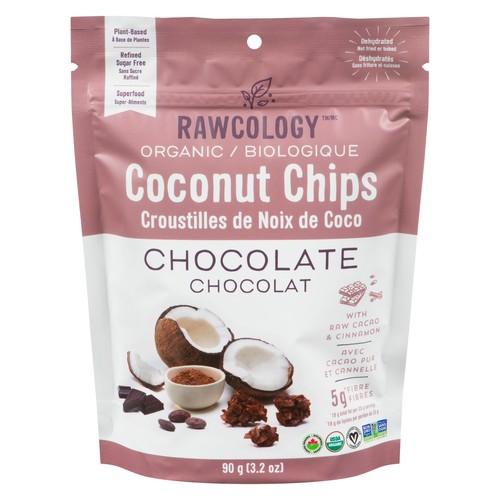 Rawcology Organic Chocolate Coconut Chips 90 g