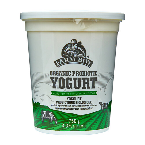 Farm Boy Organic Yogurt Plain 750 g