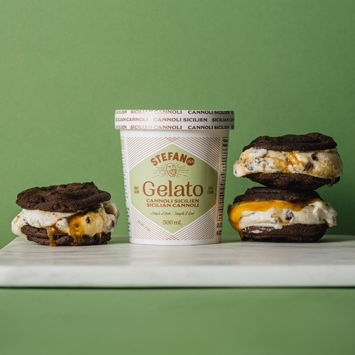 Stefano Faita Gelato Italian Style Sicilian Cannoli 500 ml
