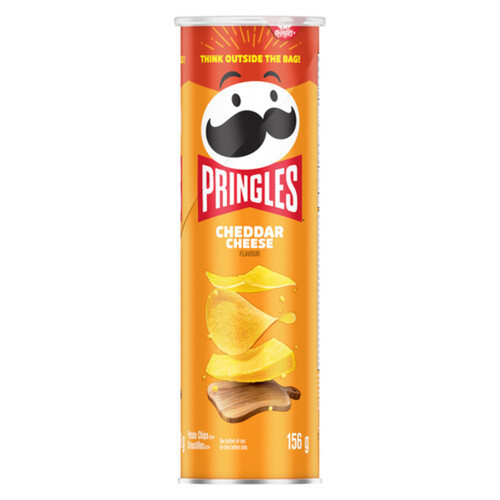 Pringles Canned Potato Chips Cheddar Cheese 156 g