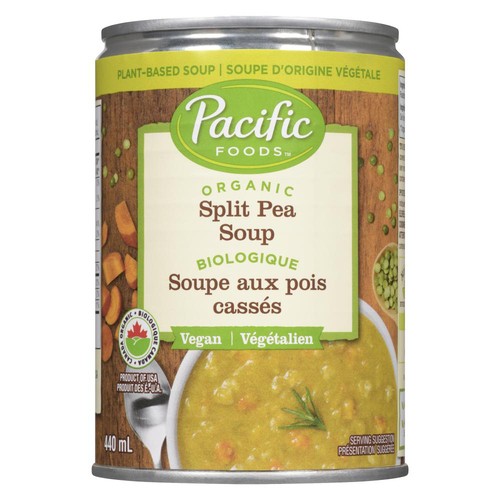 Pacific Foods Organic Canned Soup Hearty Split Pea 440 ml