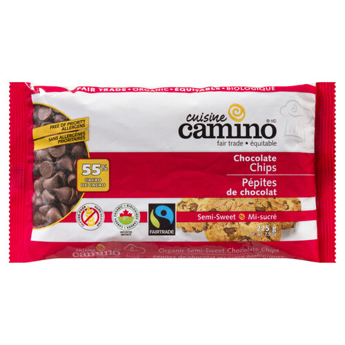 Cuisine Camino Organic Gluten-Free Chocolate Chips 55% Cocoa 225 g