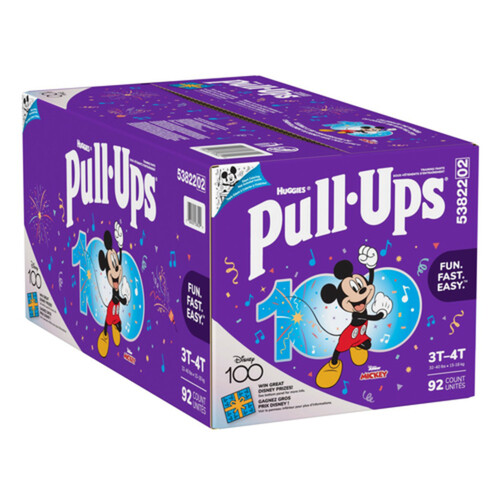 Huggies Pull-Ups Training Pants For Boys Size 3T-4T 92 Count - Voilà Online  Groceries & Offers