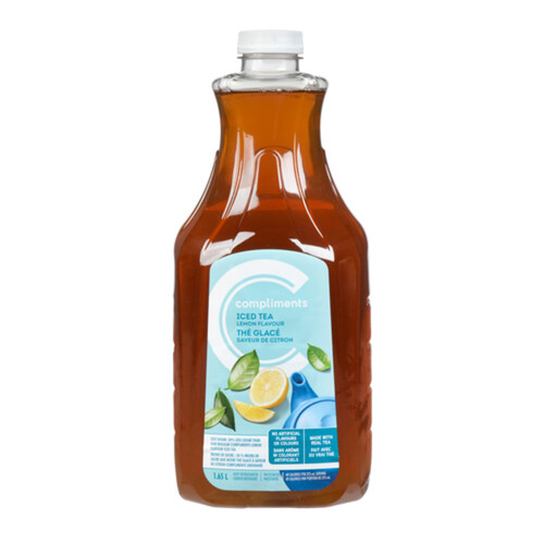 Compliments Iced Tea Less Sugar Lemon 1.65 L (bottle)