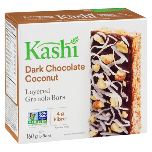 Kashi Granola Bars Dark Chocolate Coconut Fruit & Grain 5 x 32 g