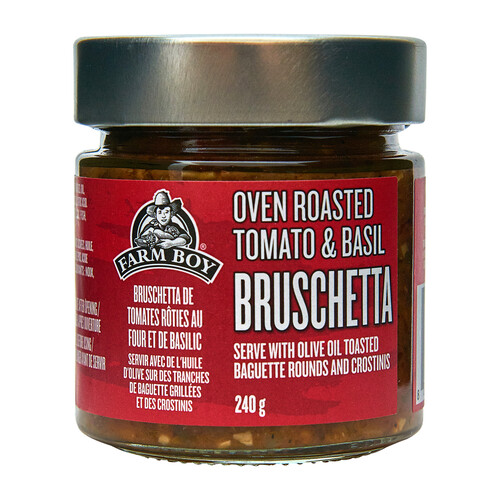 Farm Boy Bruschetta Tomato & Basil Oven Roasted 240 g