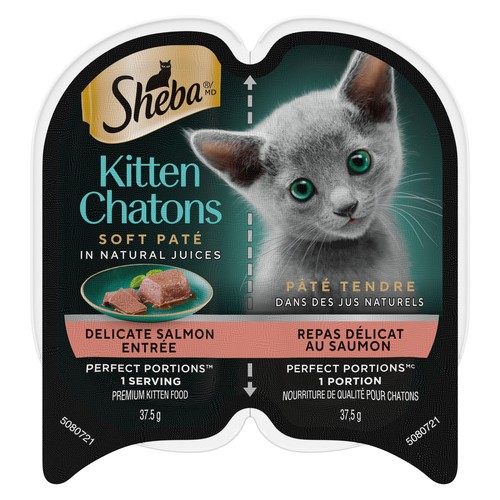 Sheba Perfect Portions Kitten Delicate Salmon Paté Wet Cat Food 75 g