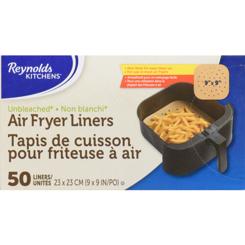 Reynolds Air Fryer Liners Unbleached 50 Count 