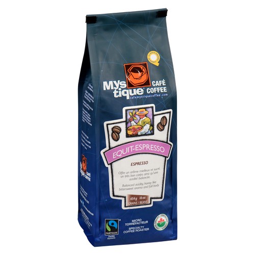Mystique Coffee & Tea equit organic & fair trade espresso beans 454 g