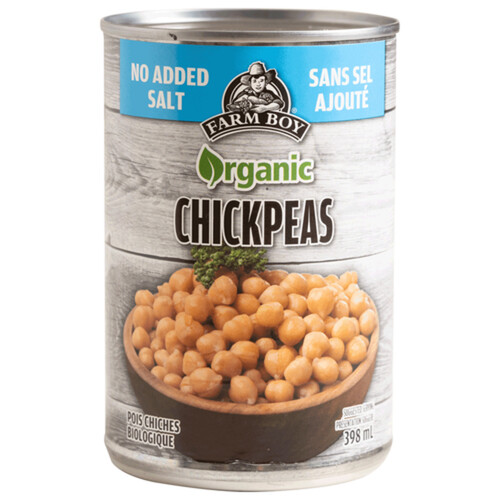 Farm Boy Organic Chick Peas No Added Salt 398 ml