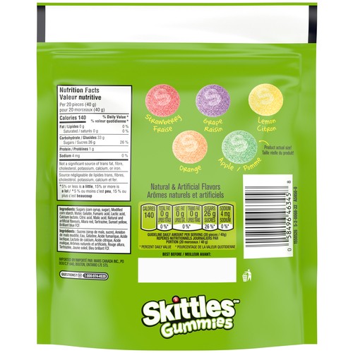 Skittles Gummies Candy Sour 235 g