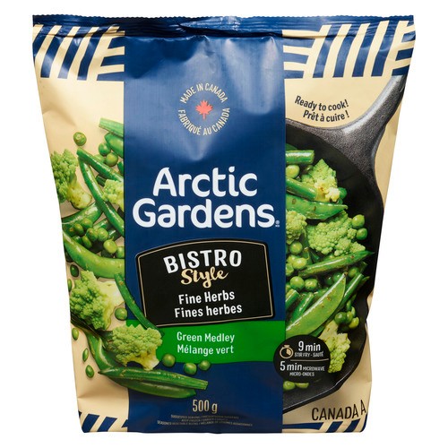 Arctic Gardens Bistro Style Seasoned Vegetable Blend Fine Herbs Green Medley 500 g