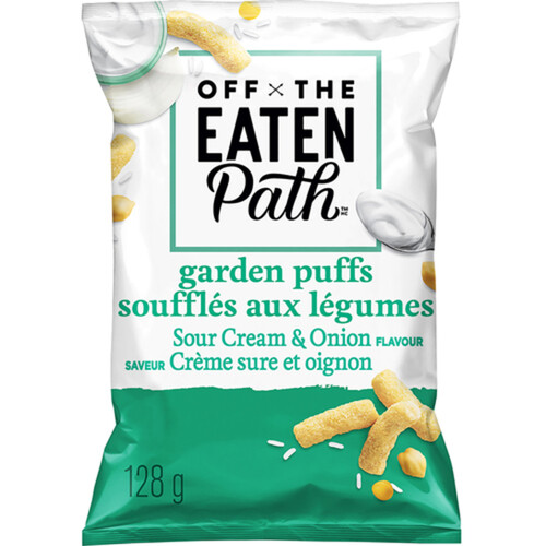 Off The Eaten Path Snacks Garden Puffs Sour Cream & Onion 128 g
