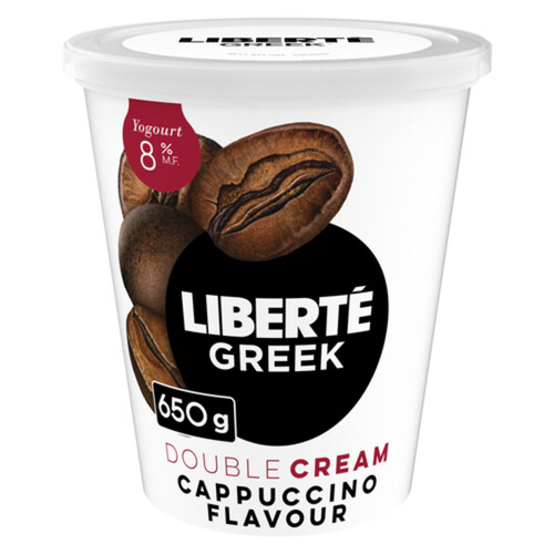 Liberté Greek 8% Extra Creamy Yogurt Cappuccino High Protein 650 g