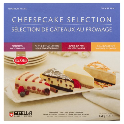 Gizella Cheesecake Assorted 12 Portions 1.4 kg (frozen)