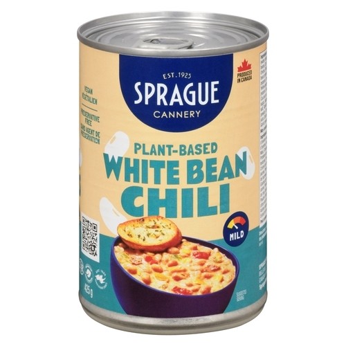 Sprague Plant Based Canned Chili White Bean 425 g