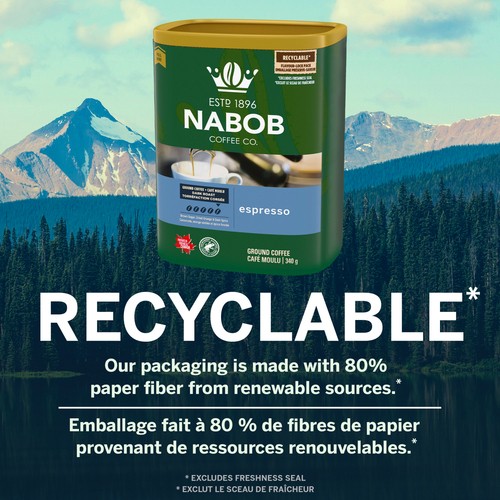 Nabob Ground Coffee Espresso Dark Roast 340 g
