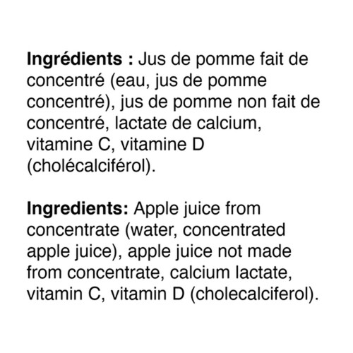 Rougemont 100% Pure Apple Juice with Calcium and Vitamin D 2 L (bottle)