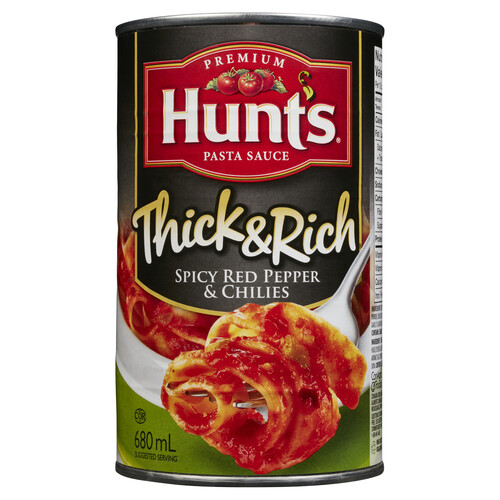 Hunt's Pasta Sauce Thick & Rich Spicy Red Pepper & Chilies 680 ml