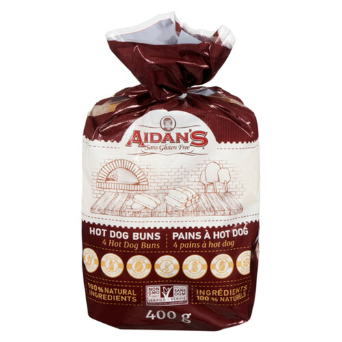 Aidan's Gluten-Free Hot Dog Buns 400 g (frozen)