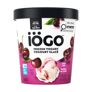 IOGO Yogourt glacé tourbillon cerises vrais fruits 946 ml