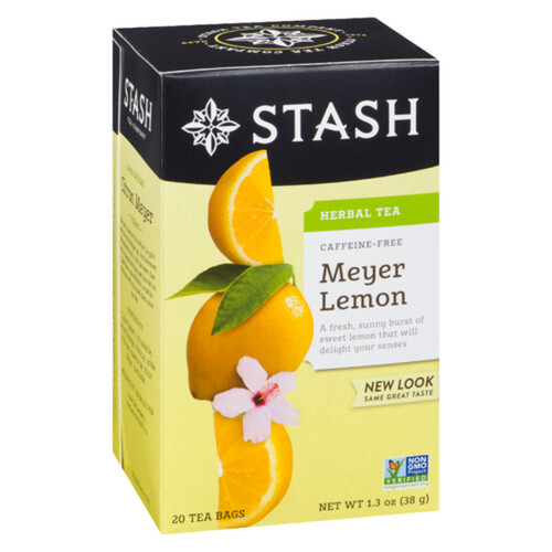 Stash Caffeine-Free Herbal Tea Meyer Lemon 20 Tea Bags