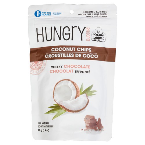 Hungry Buddha Gluten-Free Coconut Chips Cheeky Chocolate 40 g