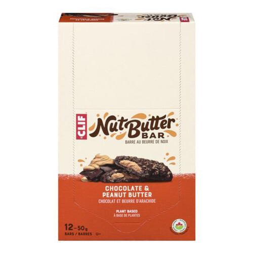 Clif Organic Energy Bar Nut Butter Filled Chocolate Peanut Butter 12 x 50 g