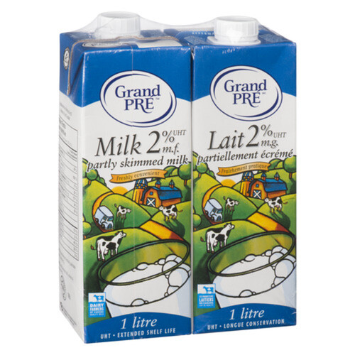 Grand-Pré  2 % Milk Partly Skimmed 2 x 1 L