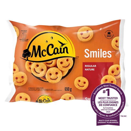 McCain Frozen Smiles Face Fries 650 g