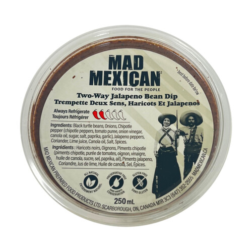Mad Mexican Dip Two Way Jalapeno Black Bean 250 ml