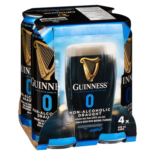 Guinness Non Alcoholic Beer 4 x 440 ml (cans)