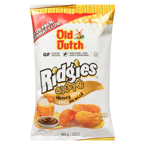 Old Dutch Gluten-Free Potato Chips Extra Honey BBQ 600 g