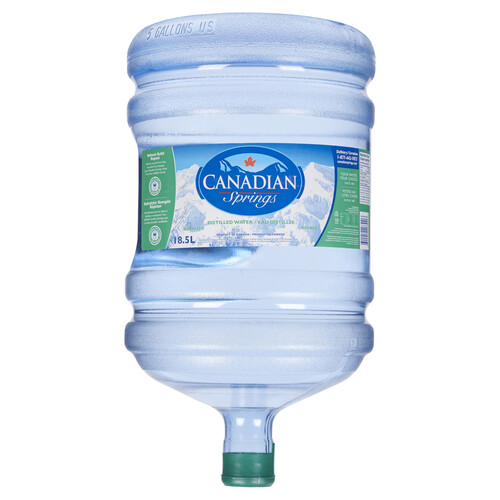 Canadian Springs Water Distilled 18.5 L (bottle)