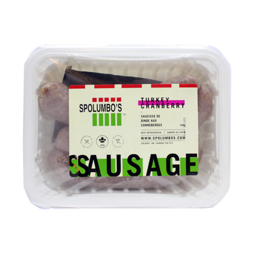 Spolumbo's Frozen Sausage Turkey Cranberry 450 g