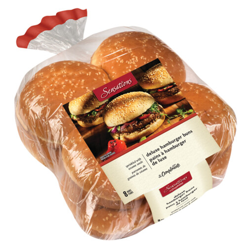 Sensations Sesame Seeds Hamburger Buns 616 g