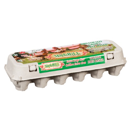 Maple Hill Farms Organic Eggs Free Range Extra Large 12 Count