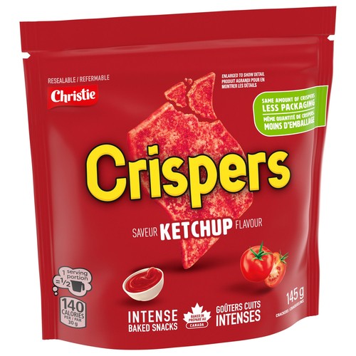 Christie Baked Crispers Ketchup Flavour 145 g