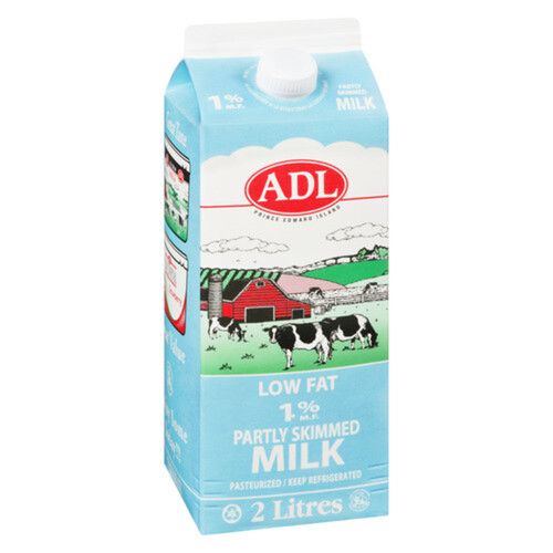 ADL Milk 1% Partly Skimmed 2 L